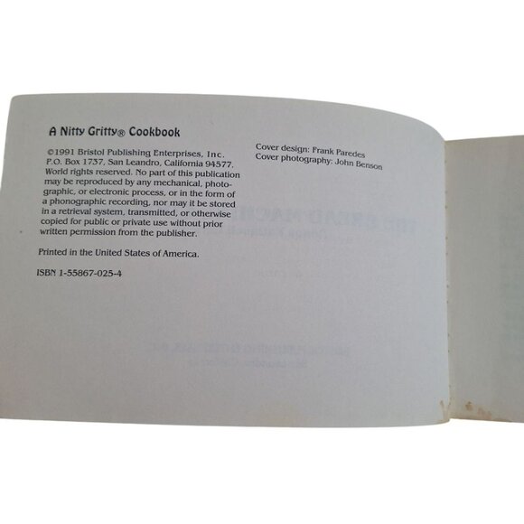 Bread Machine Cook Book Nitty Gritty Vintage Sourdough Donna German 1991 - Picture 2 of 9